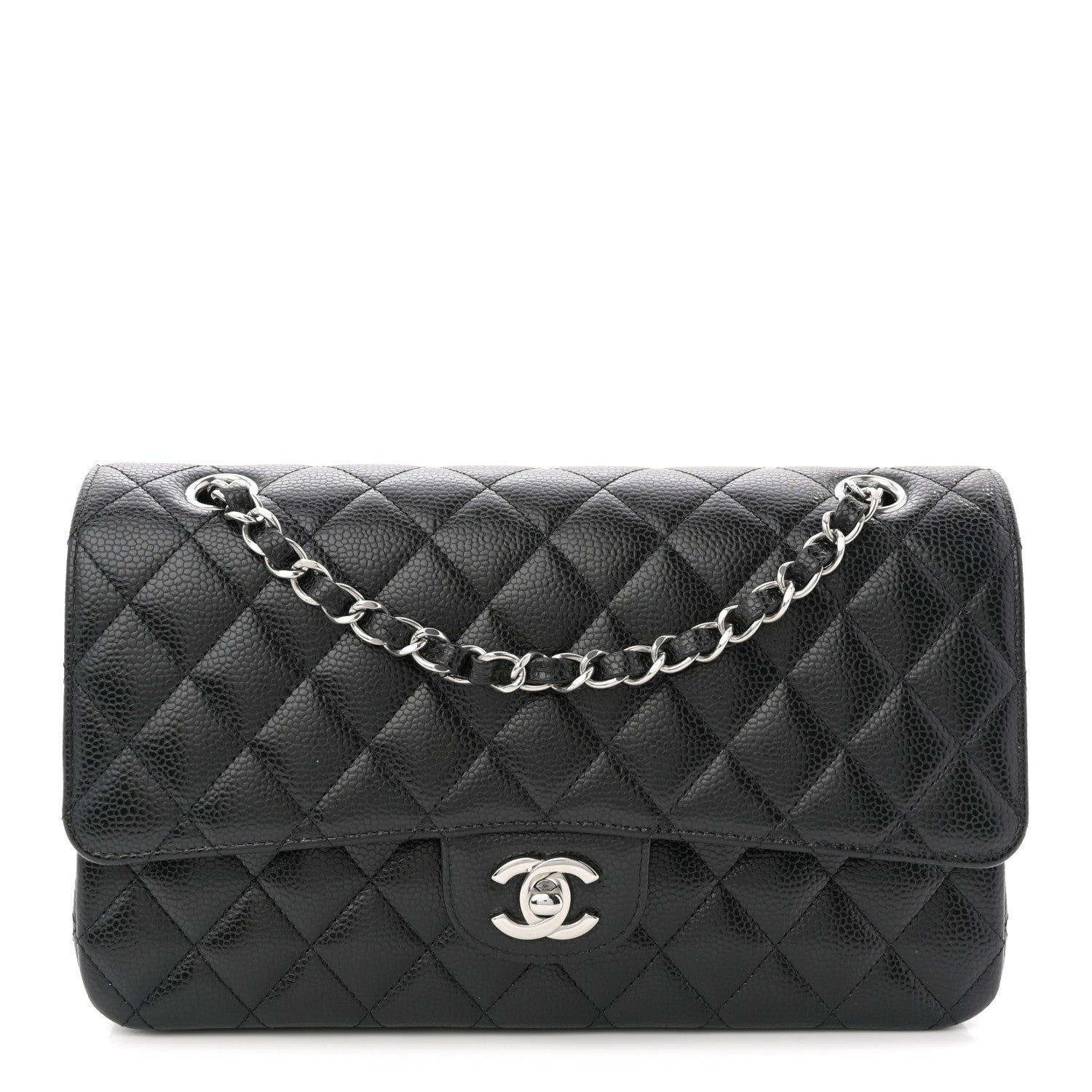 Chanel Caviar Quilted Medium Double Flap Black 1 of 11