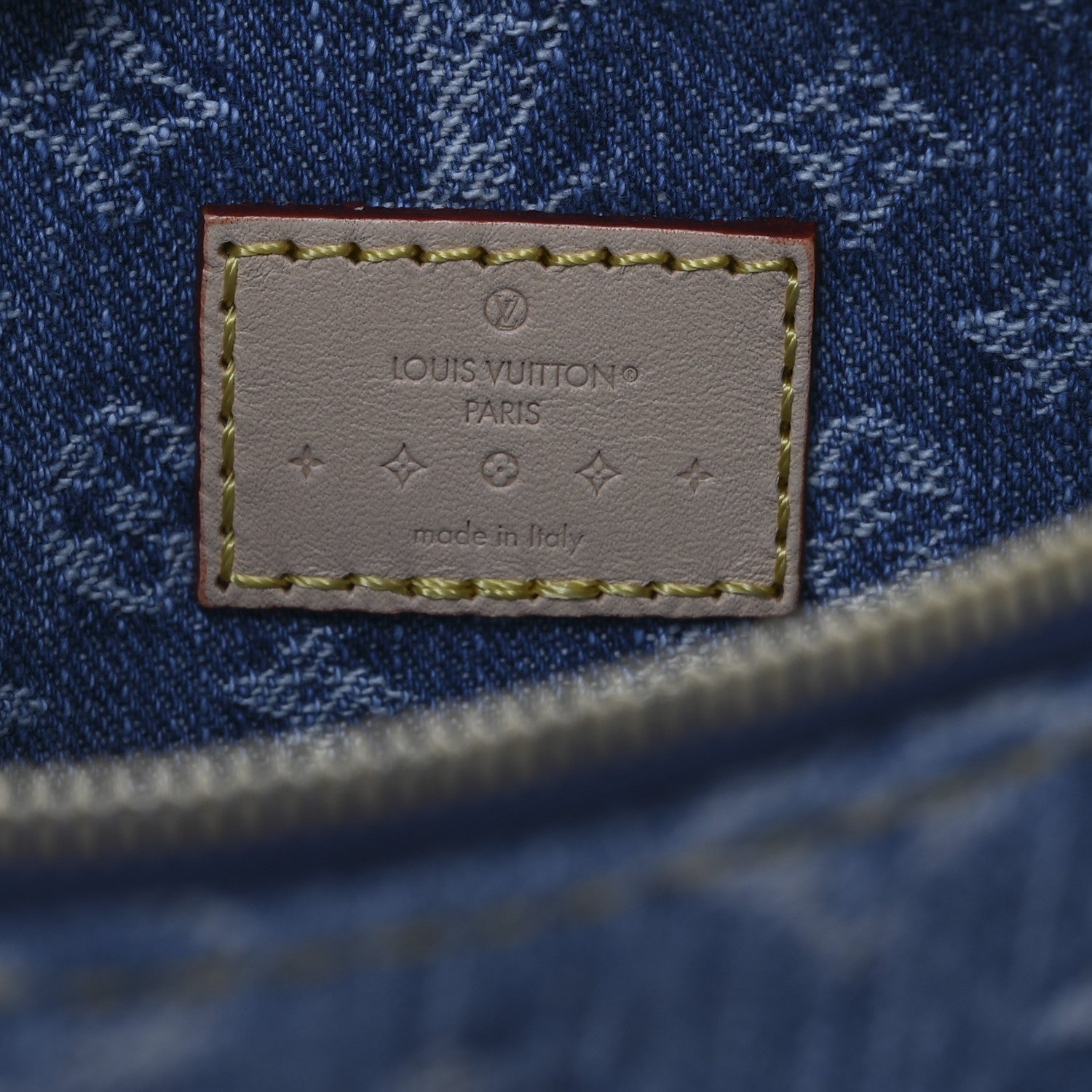 Louis Vuitton Monogram Denim CarryAll MM Blue 16 of 27