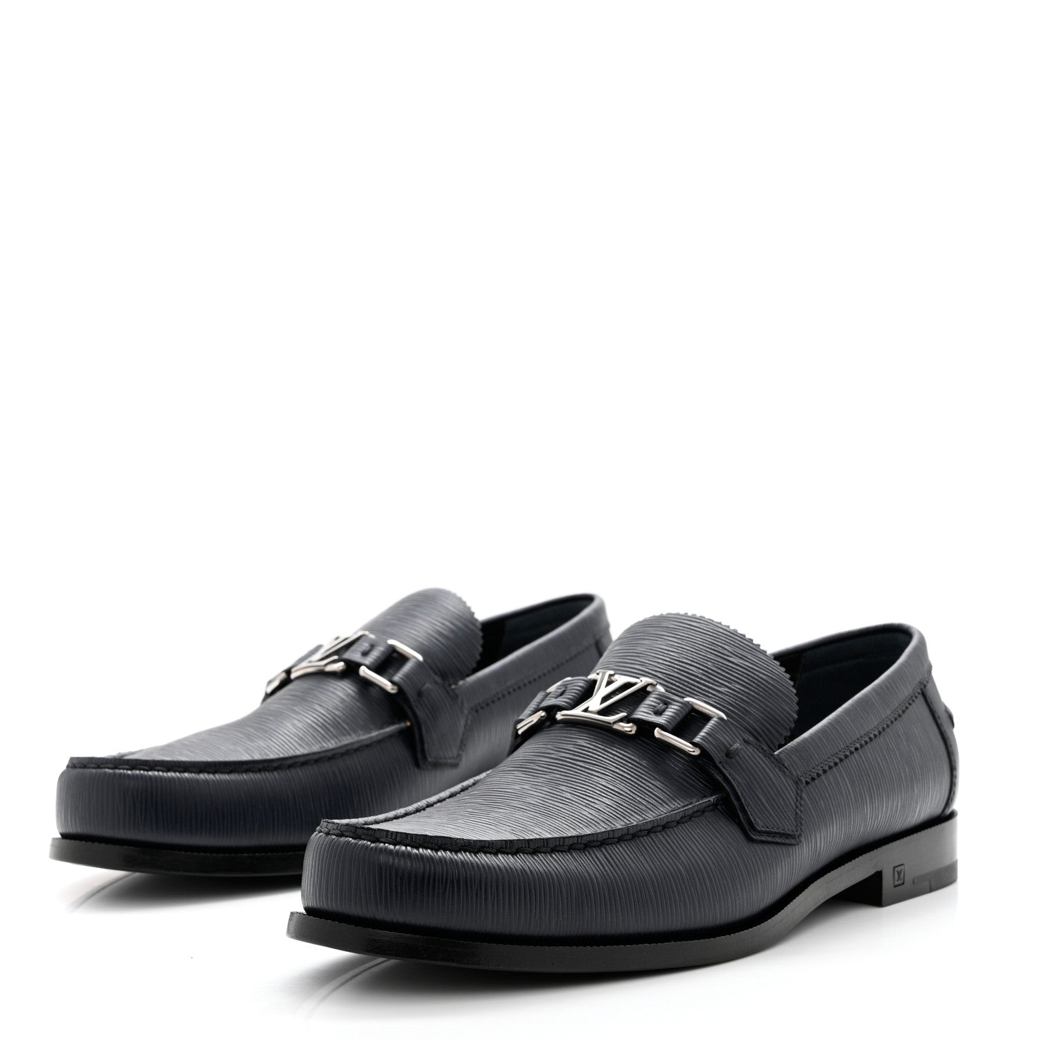 Louis Vuitton Epi Mens Major Loafers 8.5 Marine 3 of 9