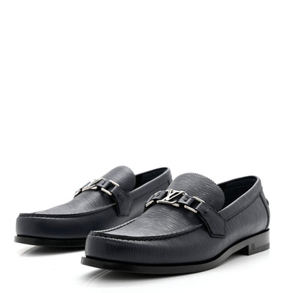 Louis Vuitton Epi Mens Major Loafers 8.5 Marine 3 of 9