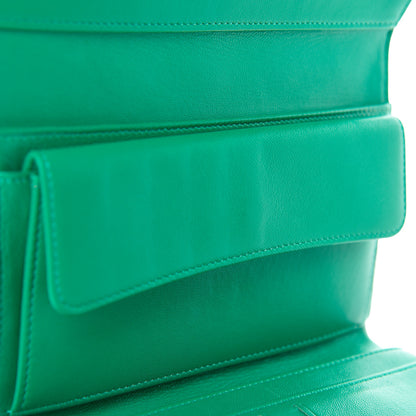 Chanel Lambskin Quilted Large Flap Wallet Green 18 of 18
