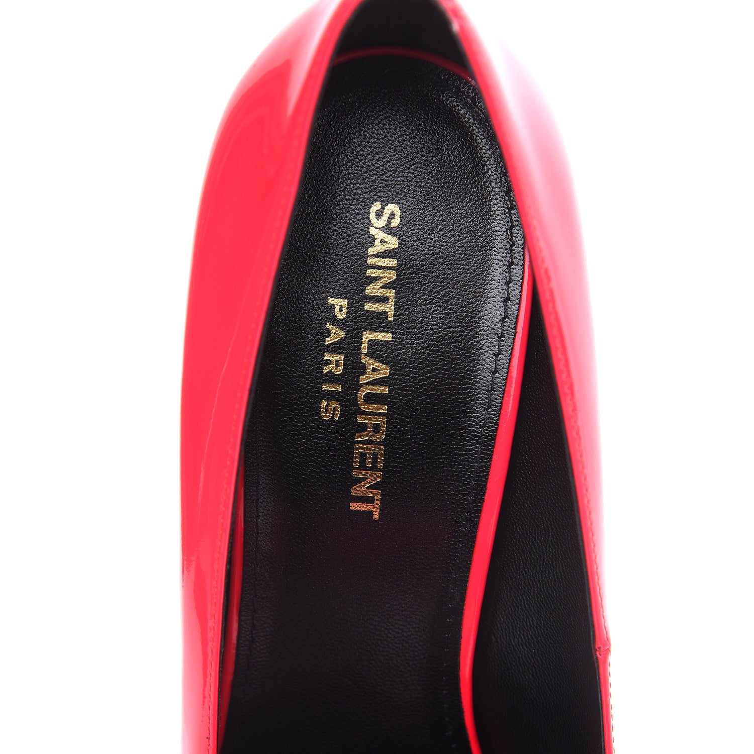 Saint Laurent Patent Calfskin Kiki 85 Pumps 39 Neon Pink 7 of 9