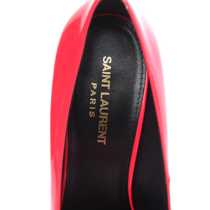 Saint Laurent Patent Calfskin Kiki 85 Pumps 39 Neon Pink 7 of 9