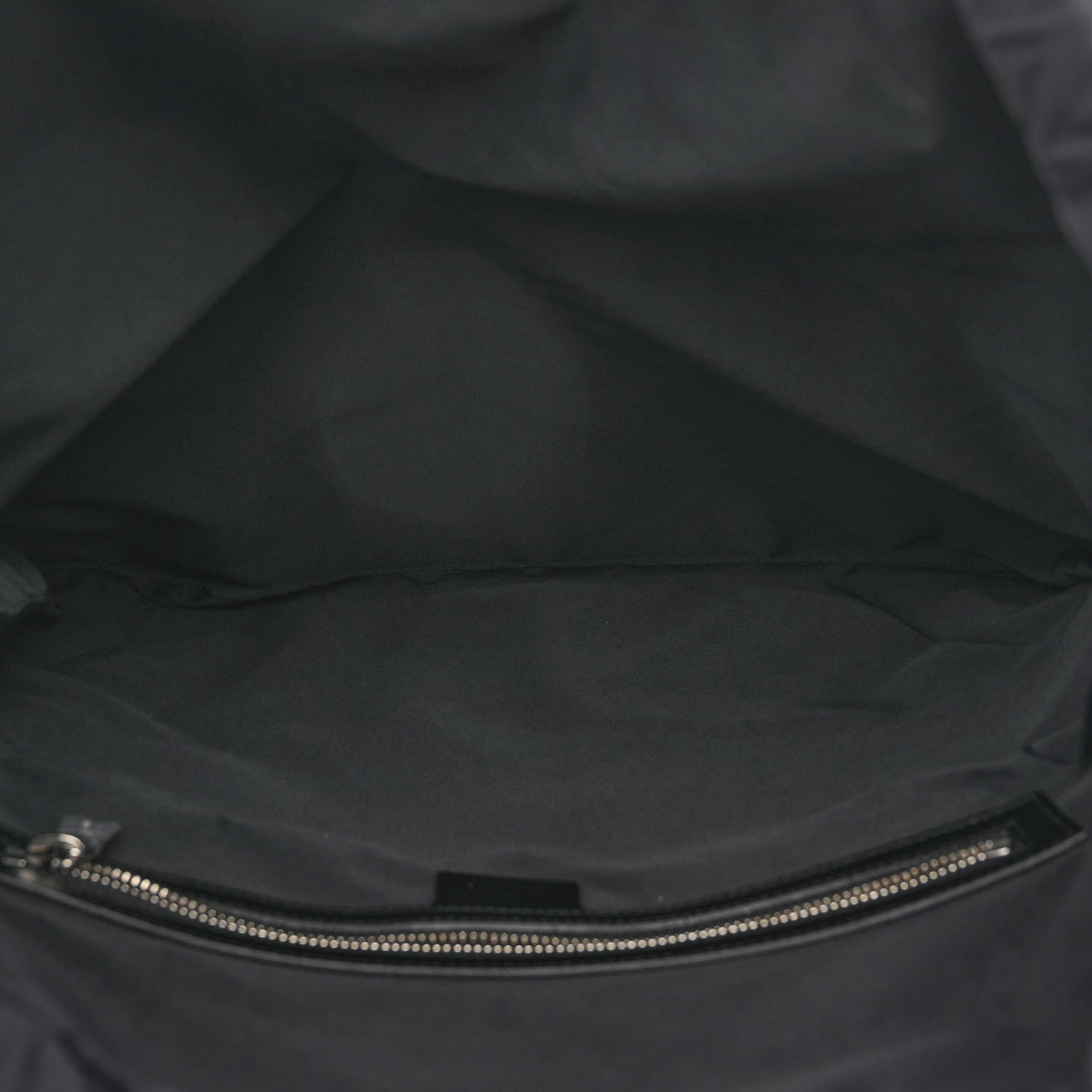 Gucci Soft GG Supreme Monogram Appia Calfskin Web Drawstring Backpack Black 5 of 10