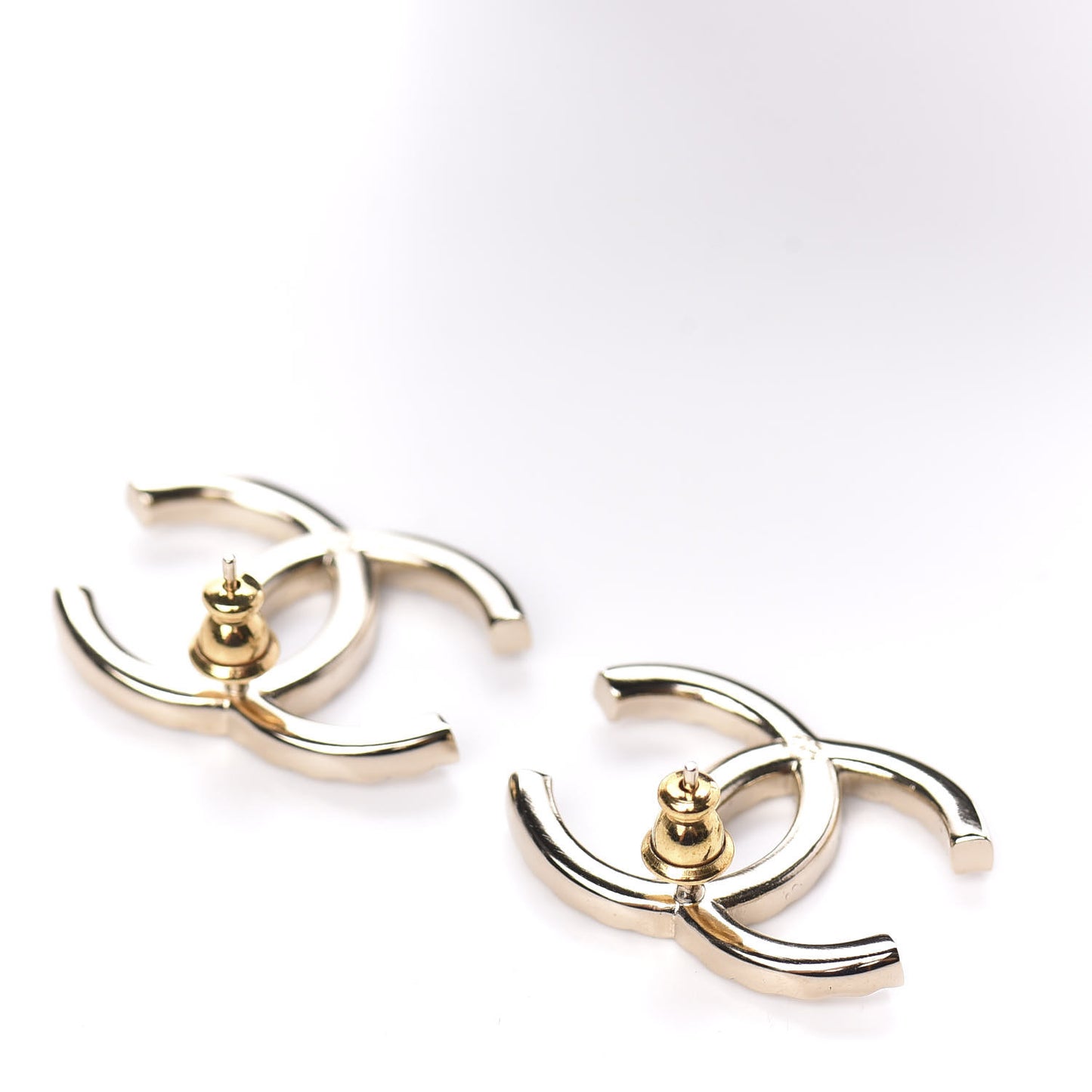 Baguette Crystal High Society CC Earrings Gold