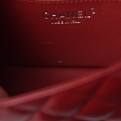 Chanel Caviar Quilted Mini Rectangular Flap Dark Red 12 of 12