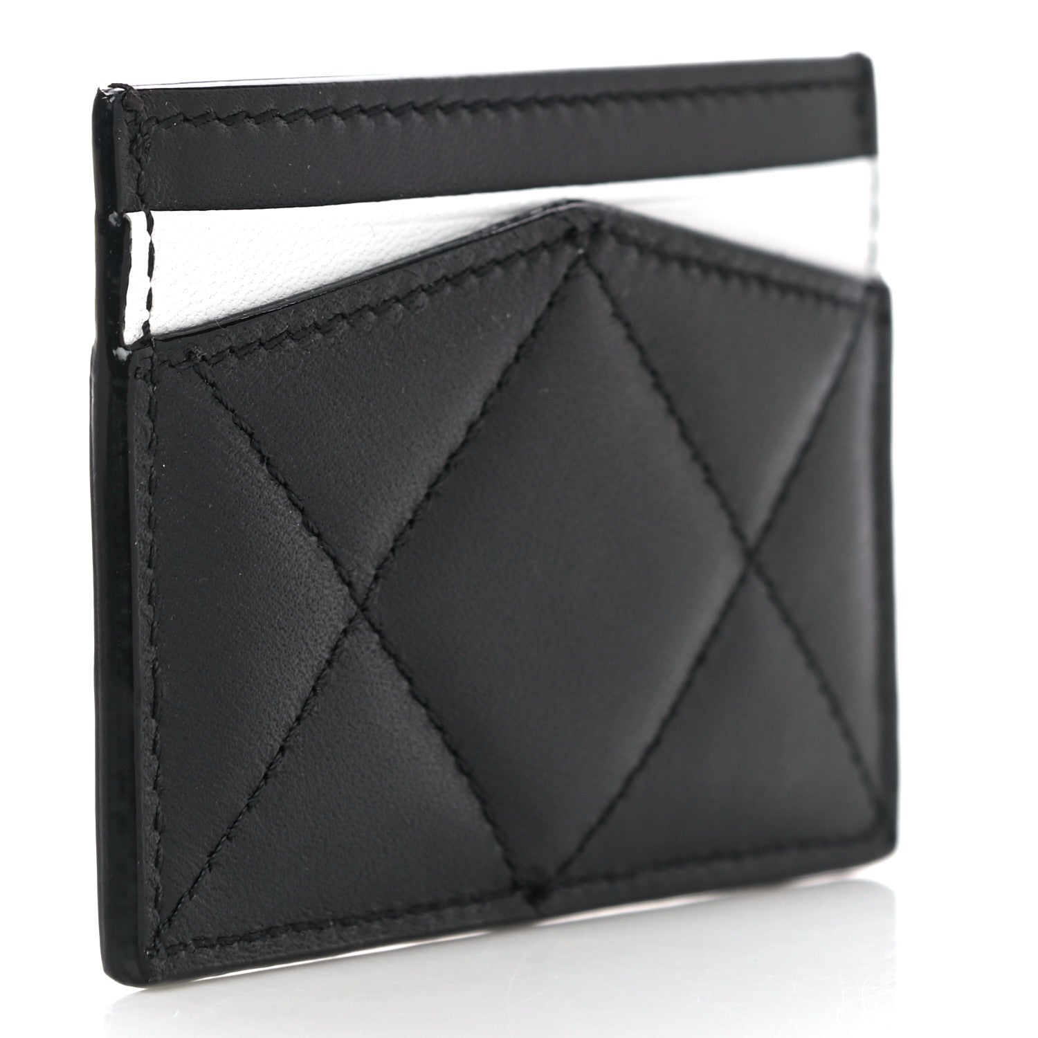 Alexander McQueen Calfskin Graffiti Skull Card Holder Black 3 of 11