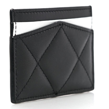 Alexander McQueen Calfskin Graffiti Skull Card Holder Black 3 of 11
