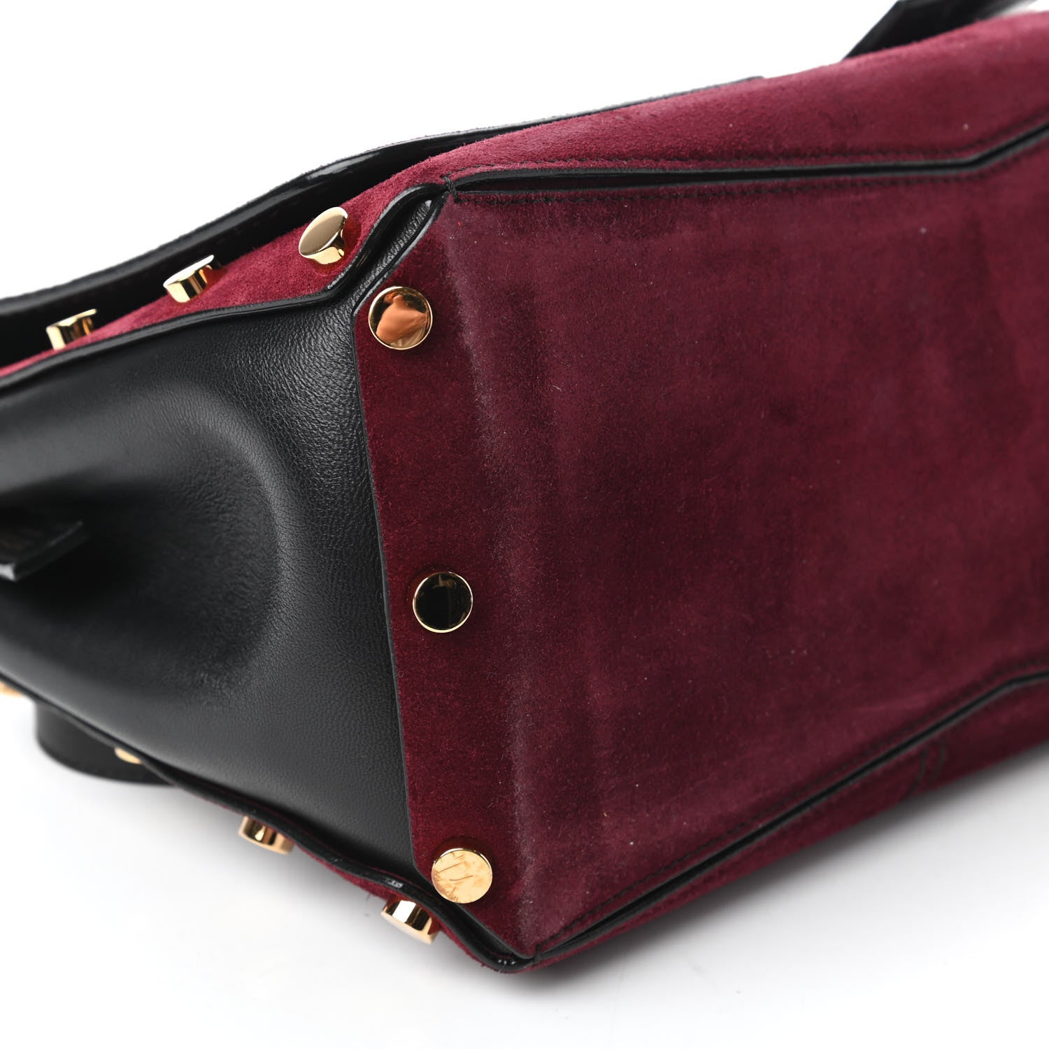 Jimmy Choo Suede Small Lockett Shoulder Bag Bordeaux 6 of 10