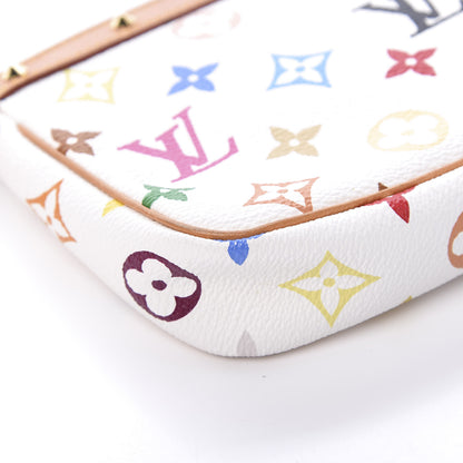 Louis Vuitton Monogram Multicolor Pochette Accessories White 11 of 13