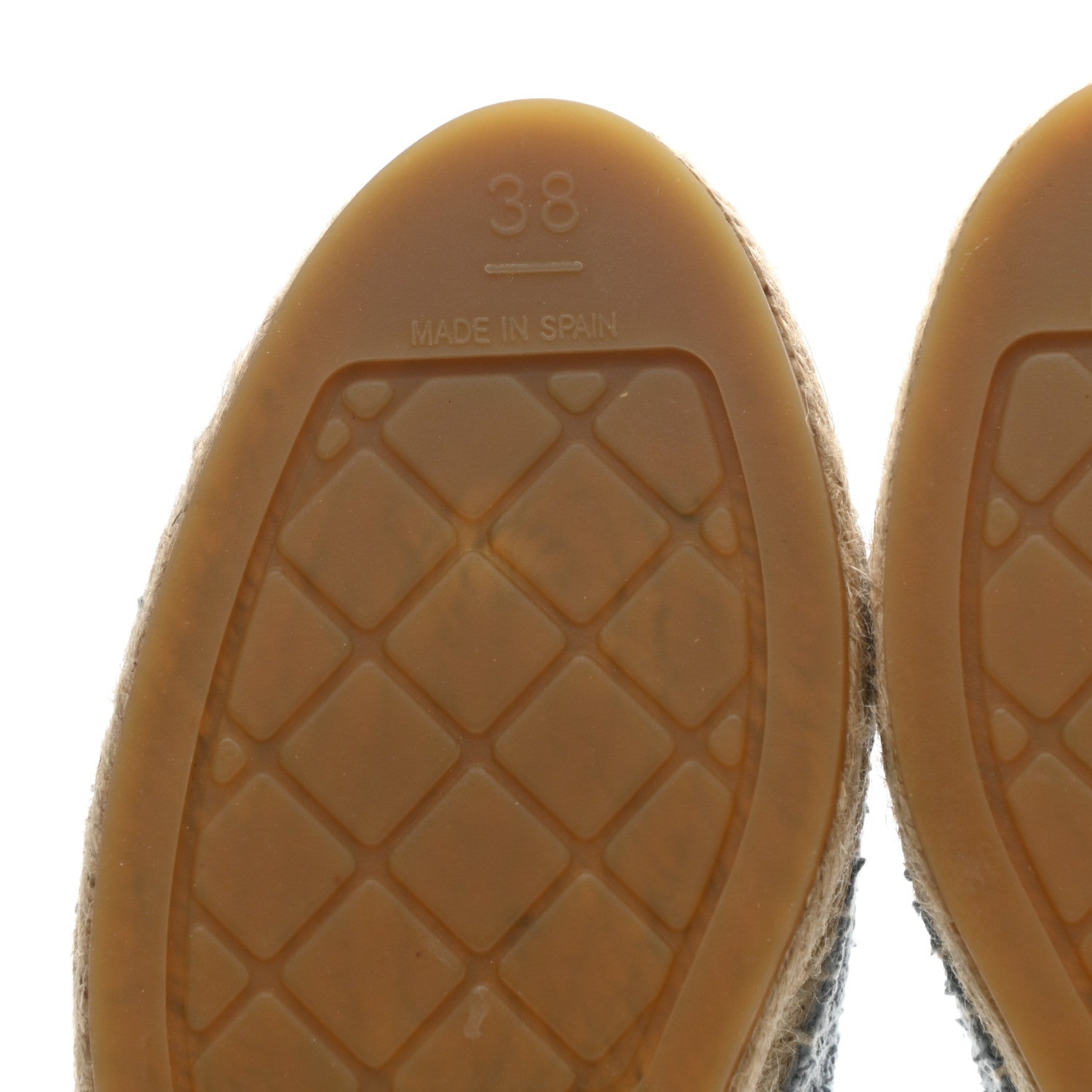 Chanel Fabric Grosgrain CC Espadrilles 38 Blue Black 7 of 10