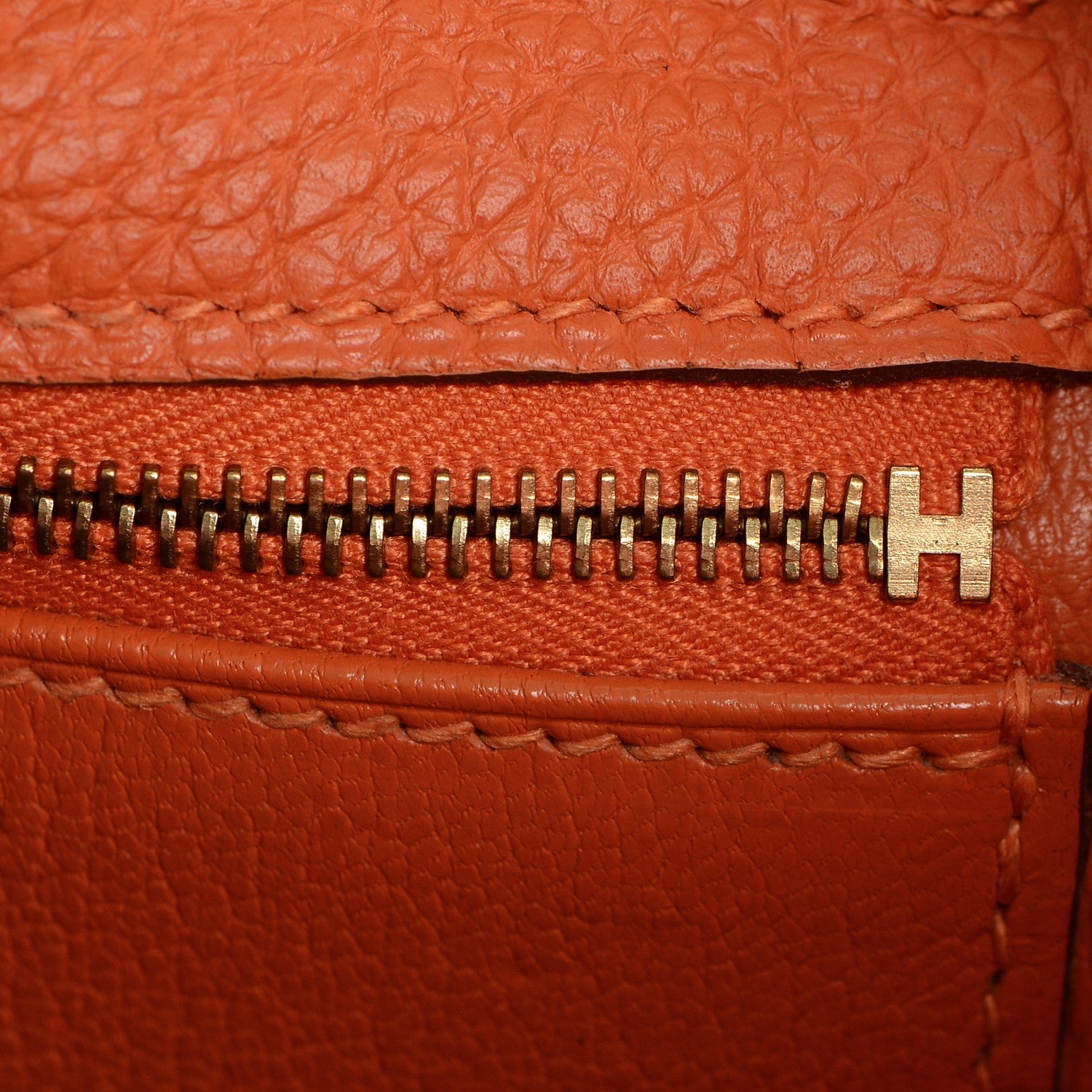 Hermes Togo Kelly Retourne 32 Orange 21 of 23