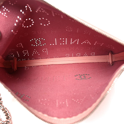 Chanel Calfskin Eyelets Clutch Pink 5 of 10