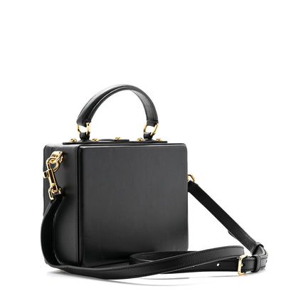 Dolce & Gabbana Lambskin Quilted Box Bag Black 3 of 9