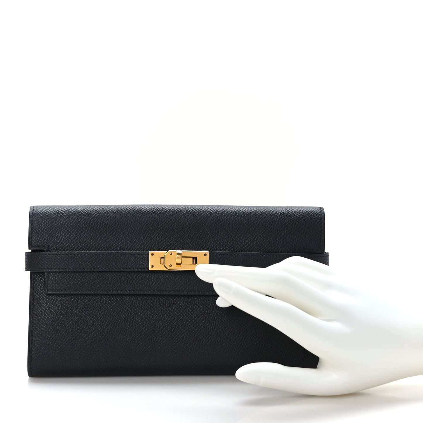 Epsom Kelly Longue Wallet Black