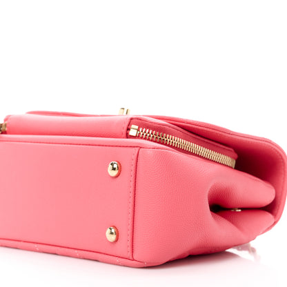 Chanel Caviar Quilted Small Business Affinity Flap Pink 12 of 13