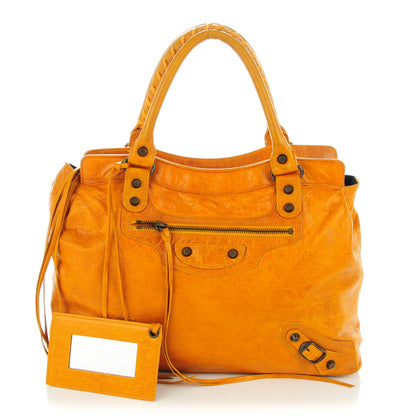 Balenciaga Chevre Classic Hardware Step Bag Marigold 1 of 8