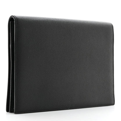 Valentino Garavani Grainy Calfskin Vlogo Signature Pouch Black 3 of 6