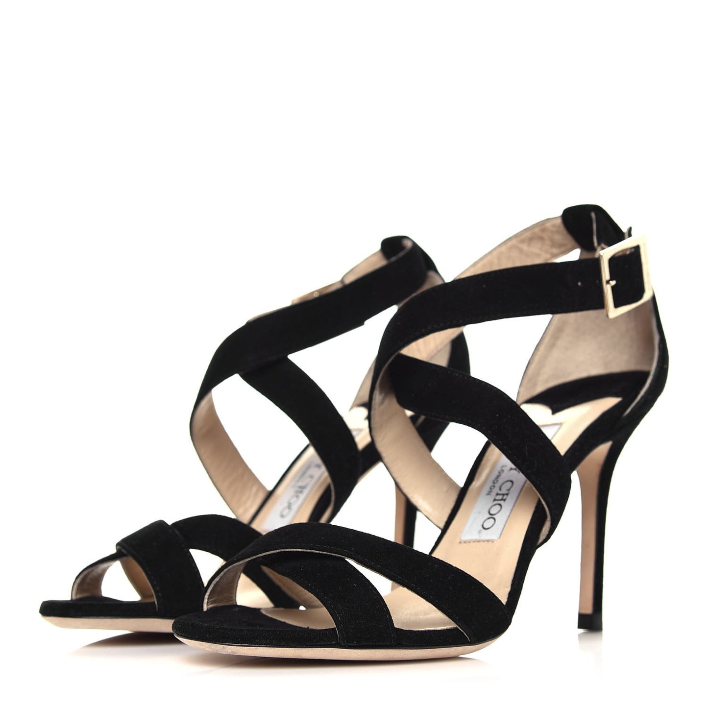 Suede Lottie Sandals 36.5 Black