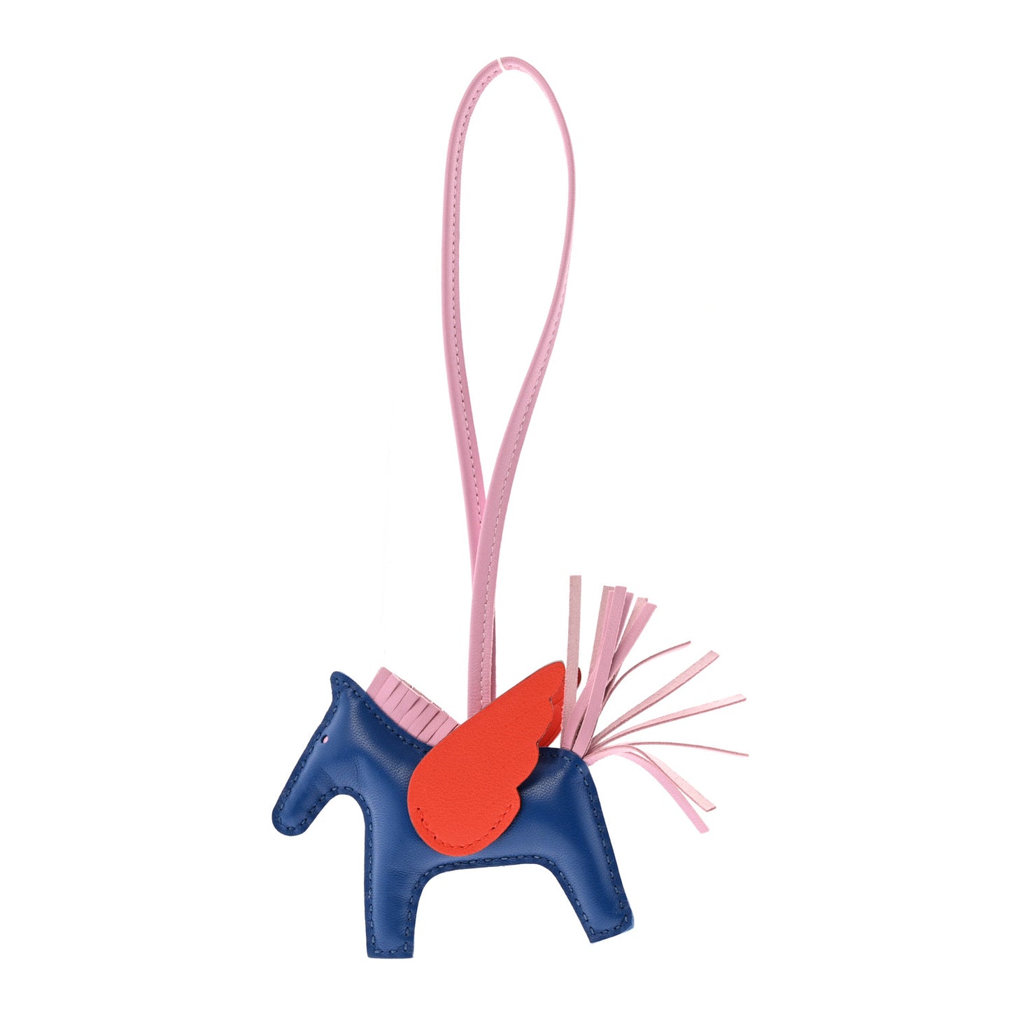 Milo Lambskin Grigri Rodeo Pegase Horse Bag Charm PM Bleu France Mauve Sylvestre Capucine