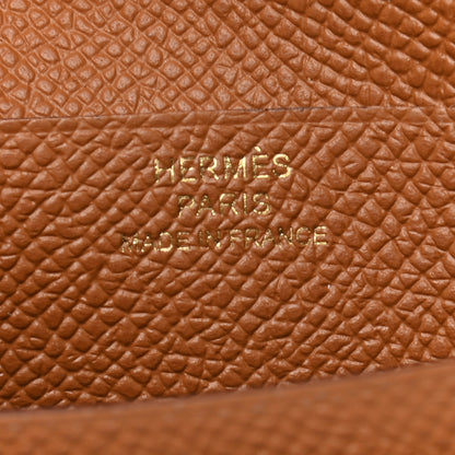 Hermes Epsom Bearn Compact Wallet Gold 7 of 8