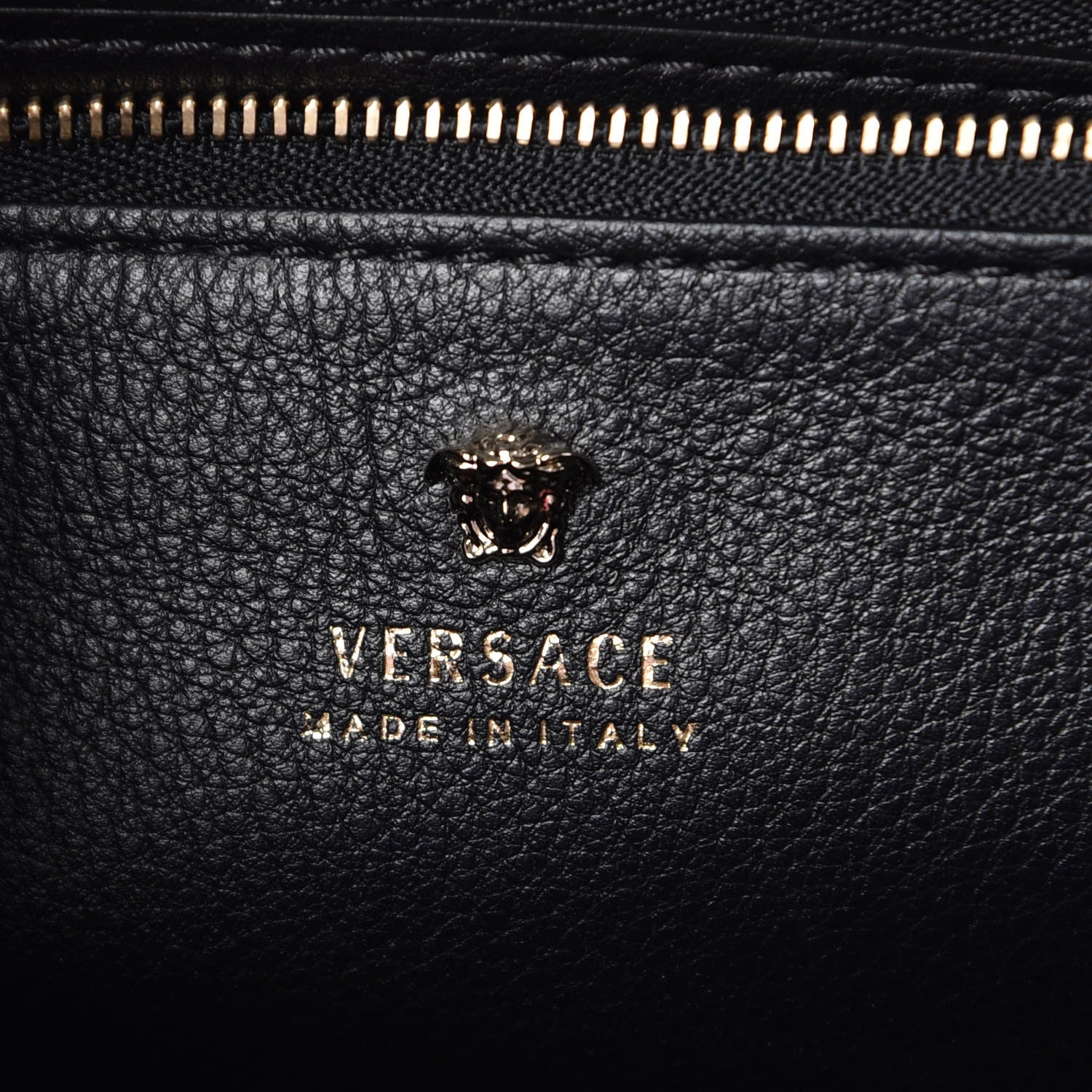 Versace Calfskin Medium Palazzo Empire Bag Black 6 of 13