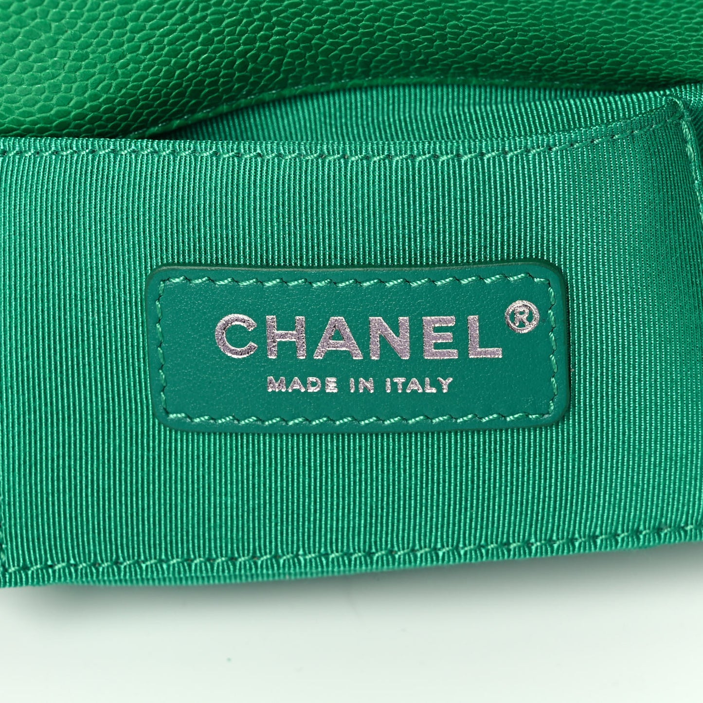 Caviar Quilted Mini Incognito Square Flap Green