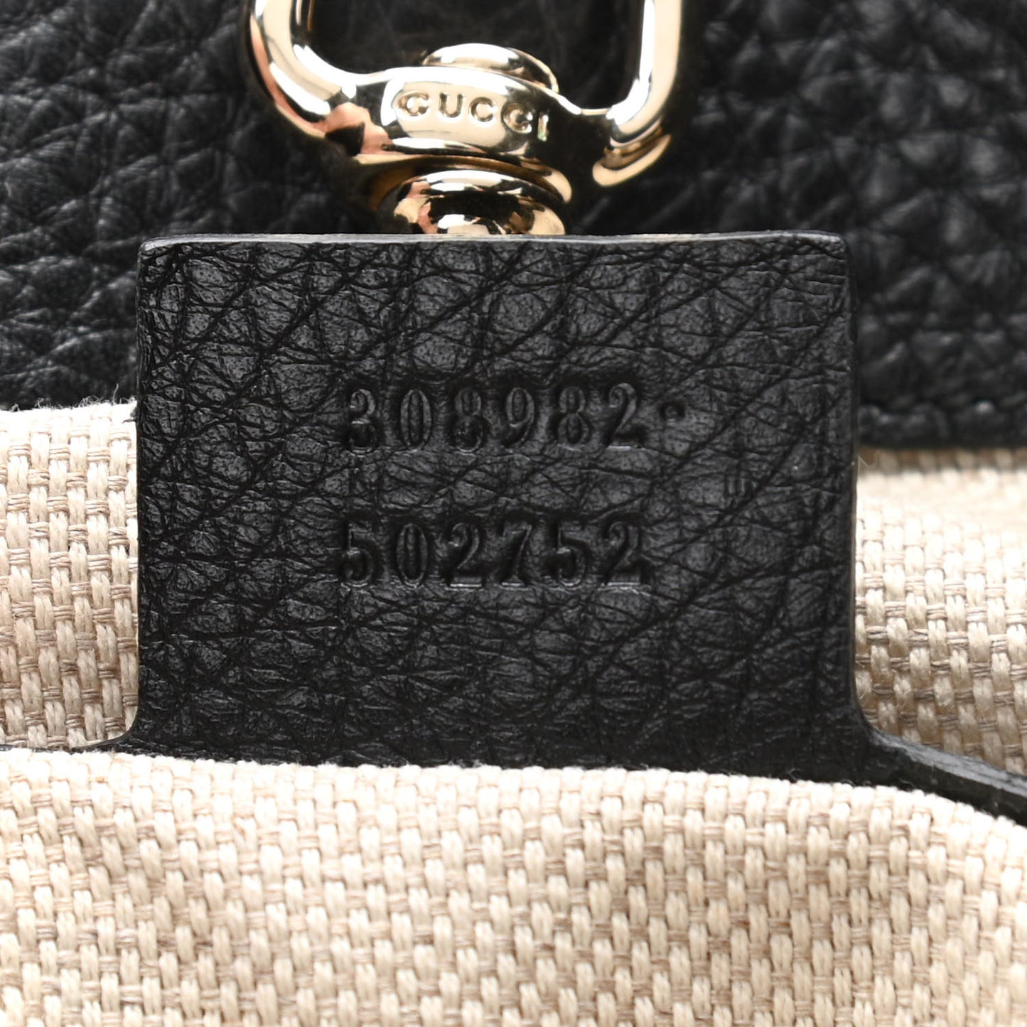 Pebbled Calfskin Medium Soho Chain Shoulder Bag Black