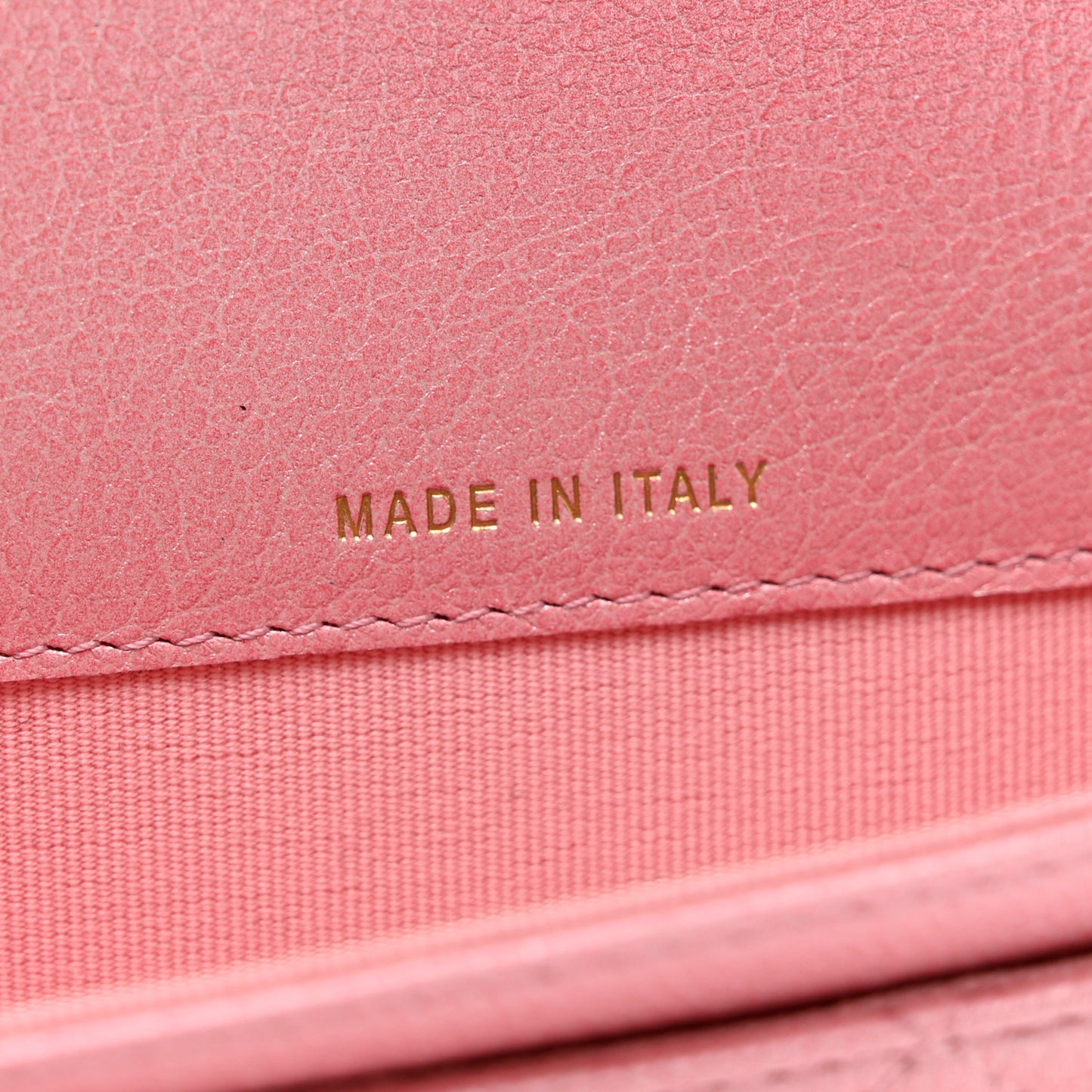 Cloudy Pearly Goatskin Quilted Flap Card Holder Wallet Light Pink