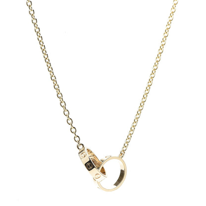 Cartier 18K Yellow Gold Interlocking LOVE Necklace 4 of 7