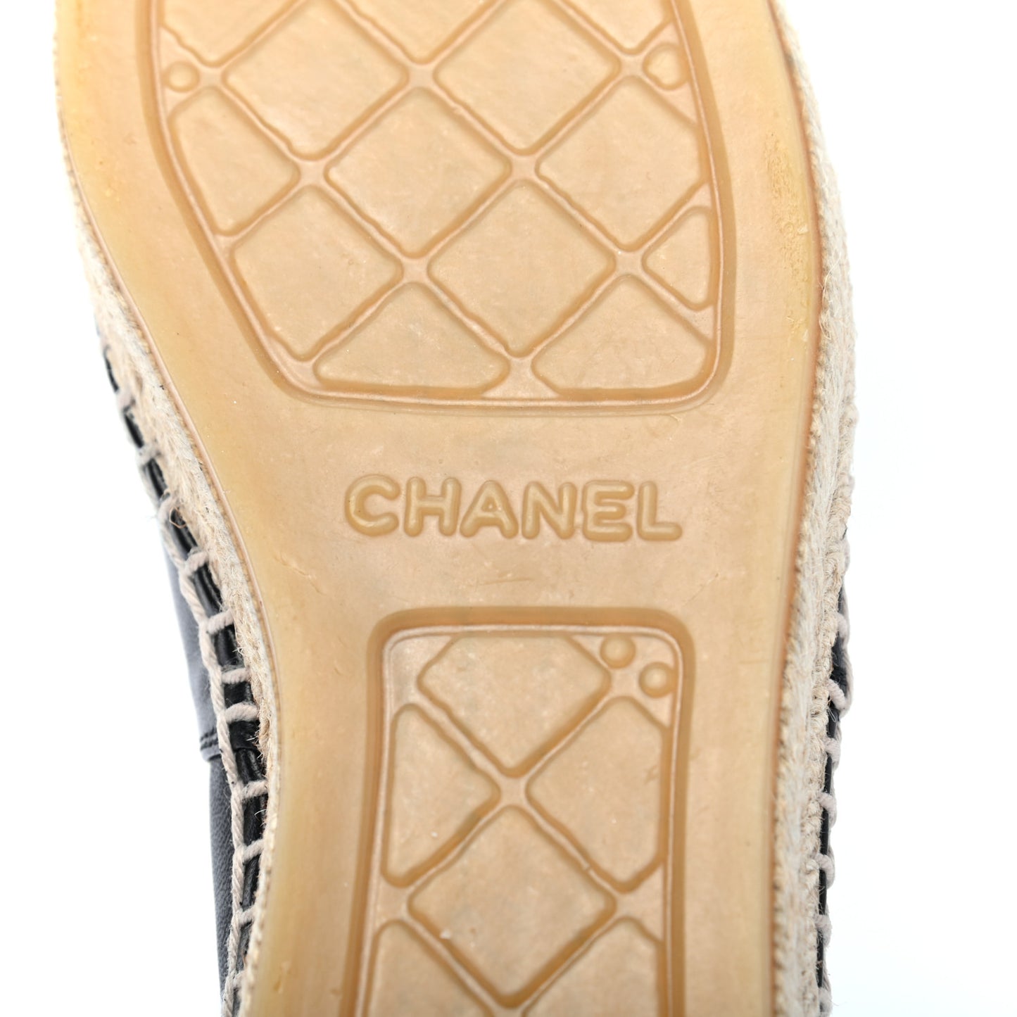 Lambskin CC Espadrilles 38 Black