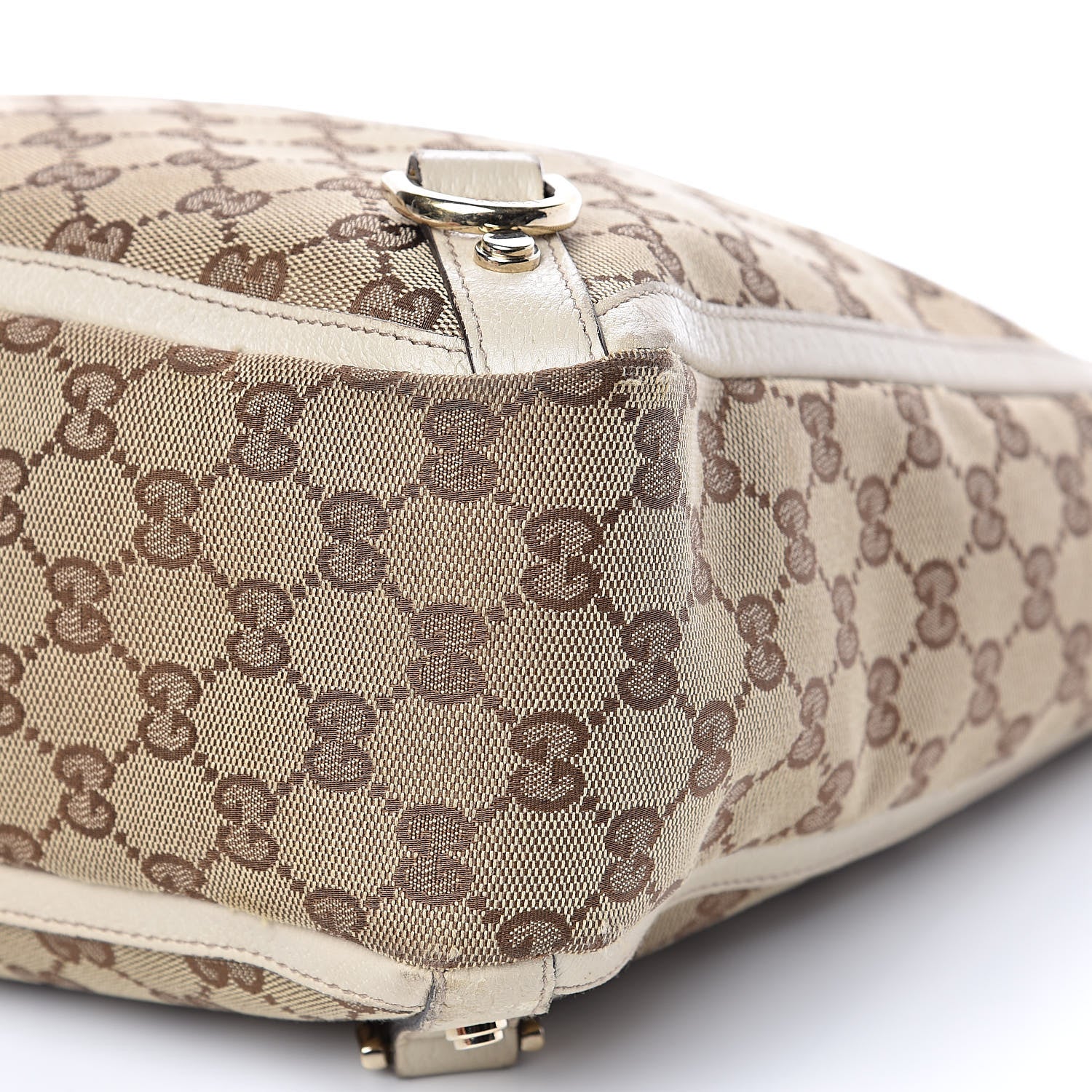 Gucci Monogram Medium Abbey Tote White 11 of 14