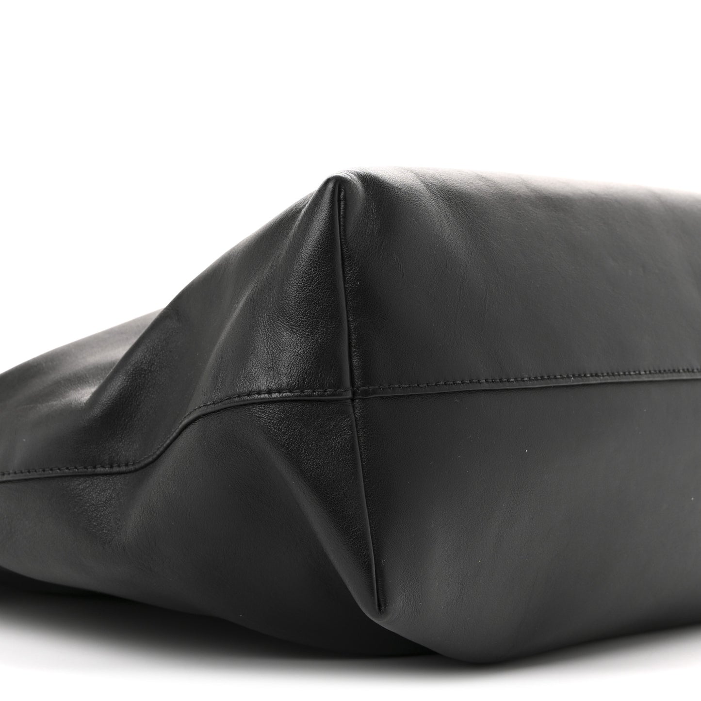 Soft Calf Shopping Tote Black