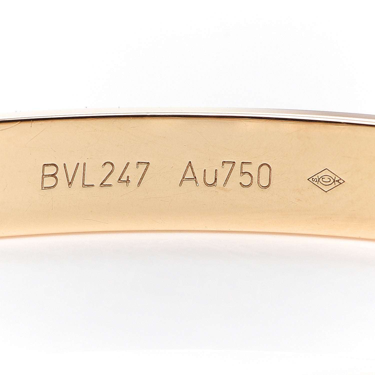 Cartier 18K Yellow Gold 4 Diamond LOVE Bracelet 19 6 of 8