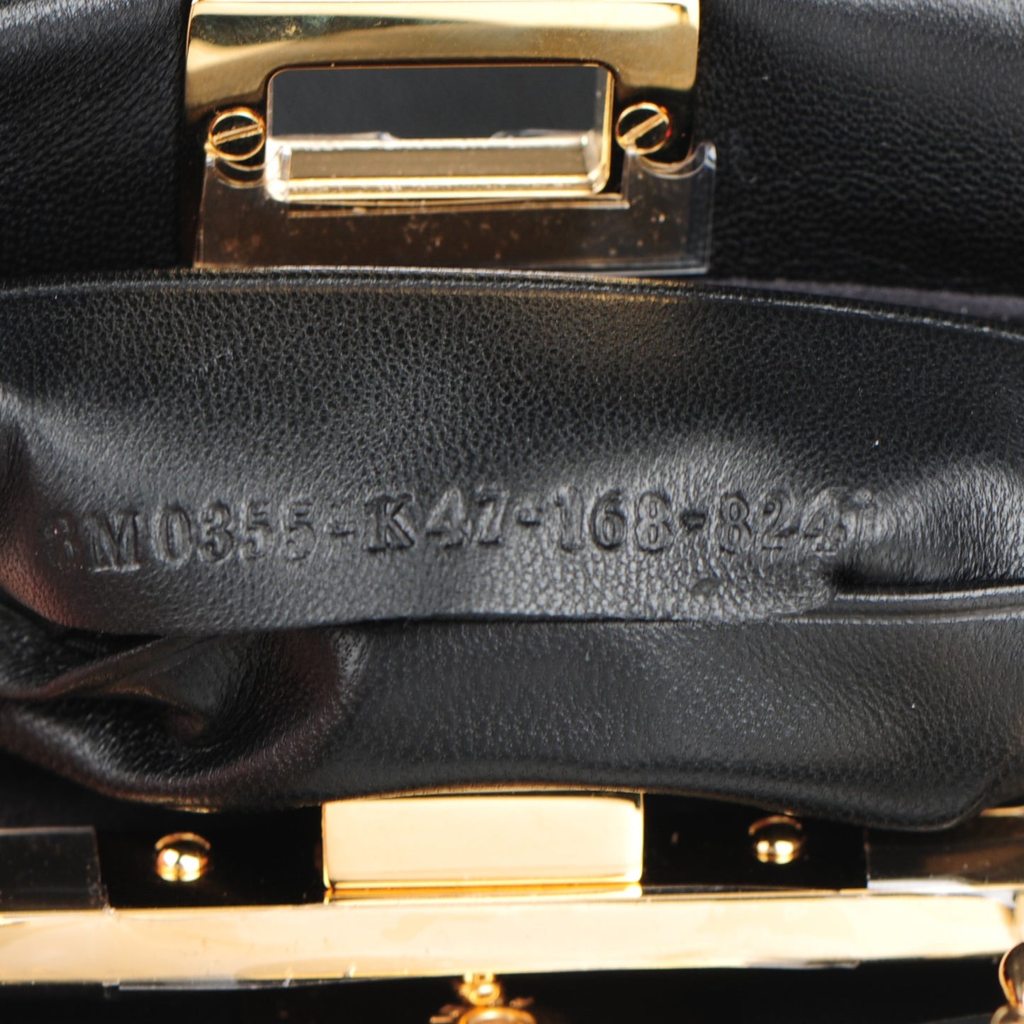 Nappa Micro Peekaboo Iconic Satchel Black