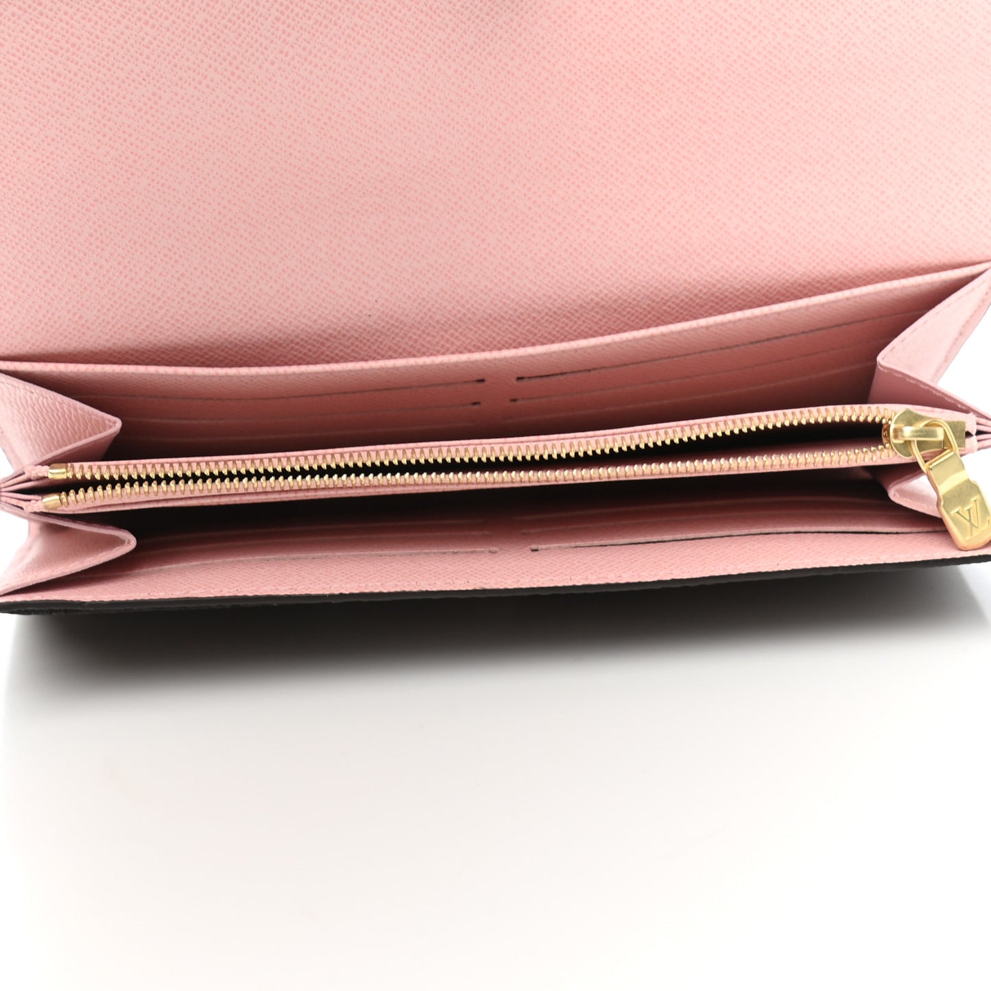 Damier Ebene Sarah Wallet NM Rose Ballerine