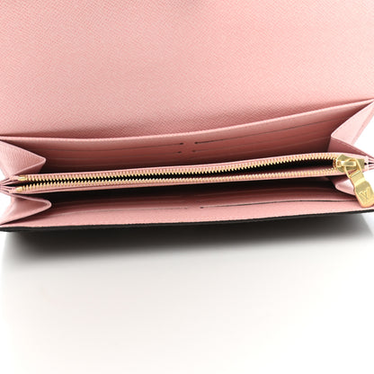 Louis Vuitton Damier Ebene Sarah Wallet NM Rose Ballerine 5 of 6
