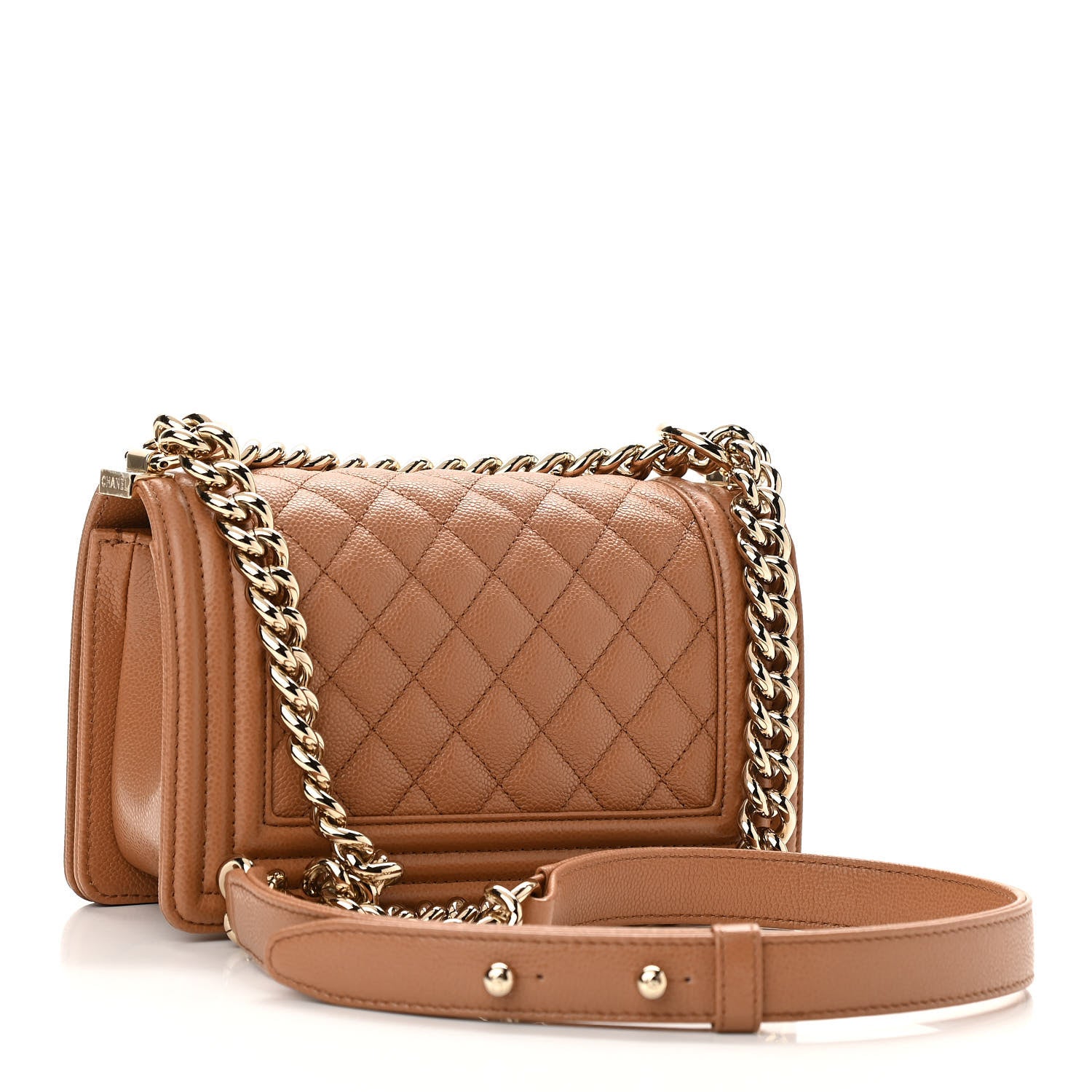 Chanel Caviar Quilted Small Boy Flap Brown 3 of 11
