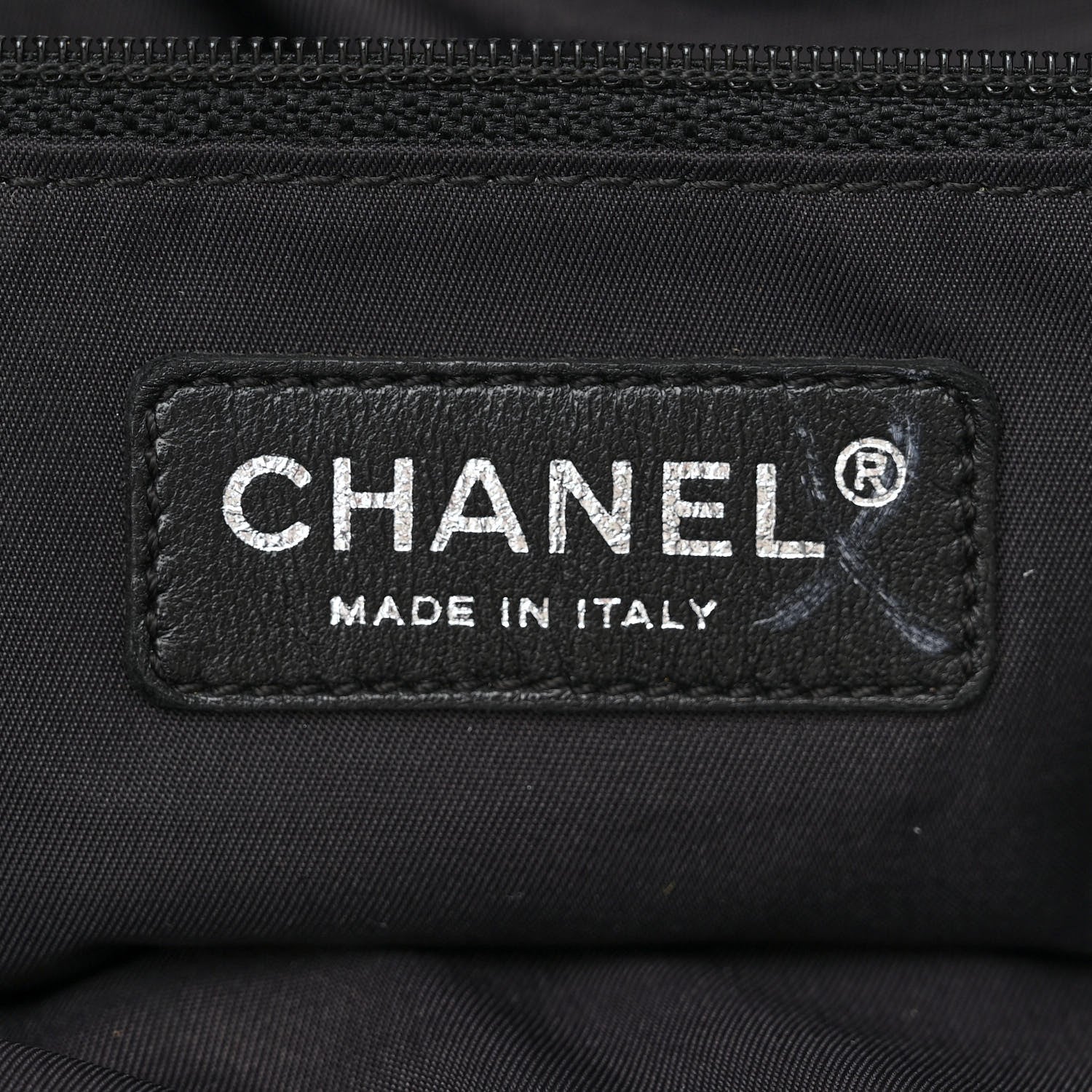 Chanel Coated Canvas Stitched XL Paris Biarritz Tote Black 11 of 20