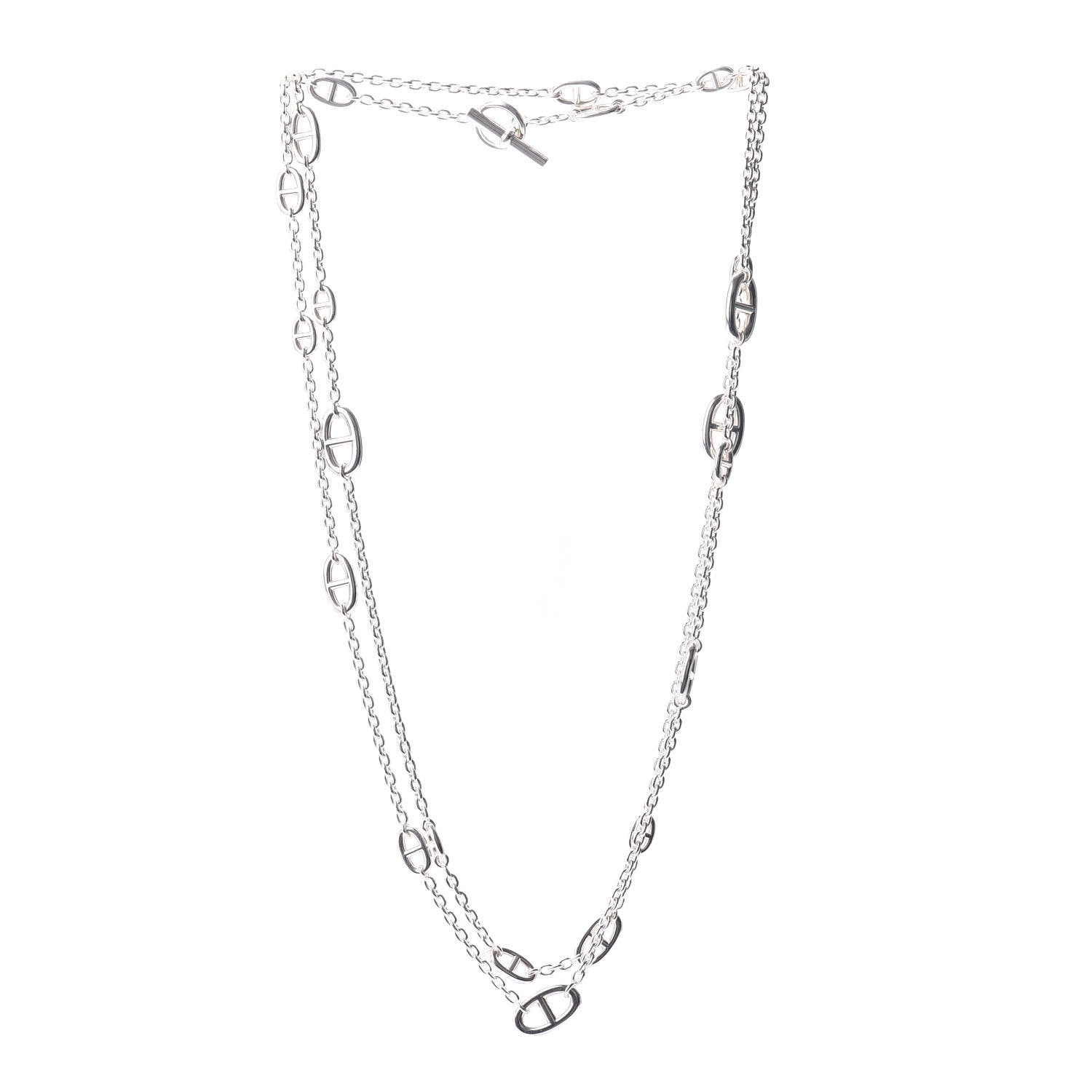 Hermes Sterling Silver Farandole Necklace 160 3 of 5