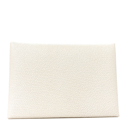 Hermes Chevre Mysore Calvi Duo Card Case Nata 1 of 8
