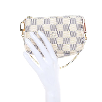 Louis Vuitton Damier Azur Mini Pochette Accessories 2 of 9