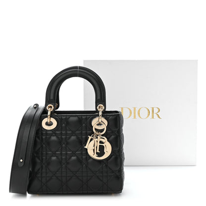 Christian Dior Lambskin Cannage Small My ABCDior Lady Dior Black 14 of 14
