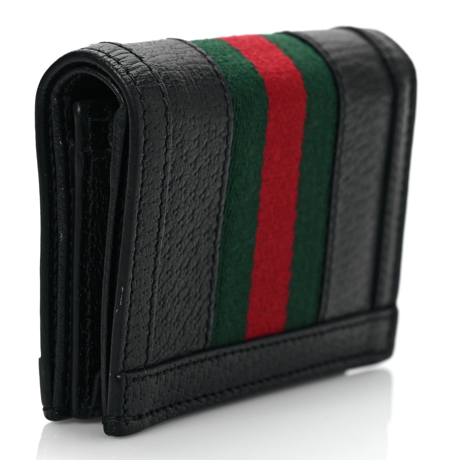 Gucci Calfskin Web Ophidia Card Case Black 3 of 6