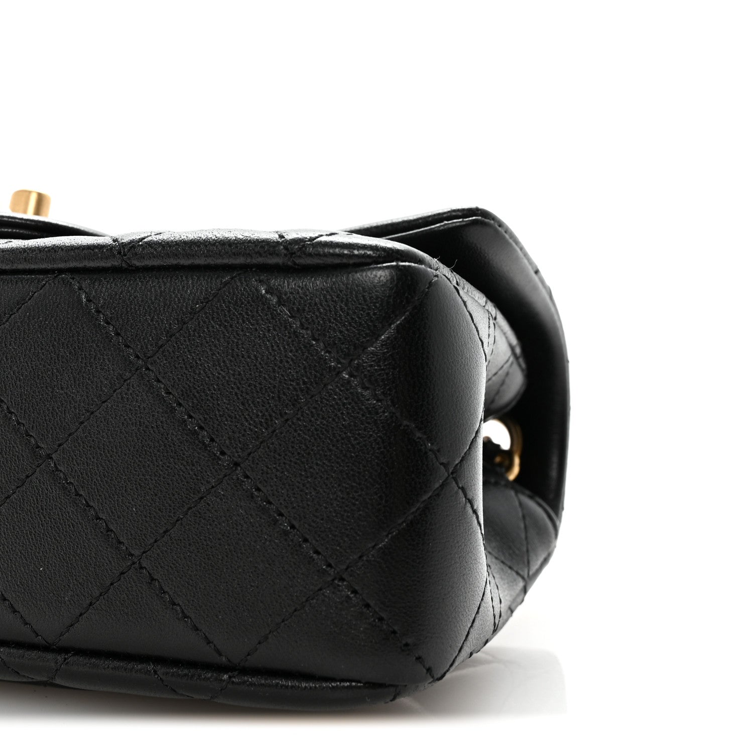 Chanel Lambskin Quilted Mini Rectangular Pearl Crush Flap Black 10 of 11