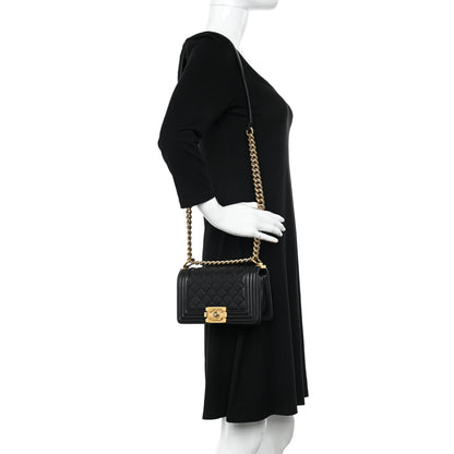Chanel Calfskin Quilted Small Boy Flap Black 2 of 14