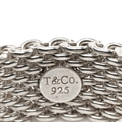 Tiffany Sterling Silver Somerset Mesh Ring 59 8.75 4 of 4