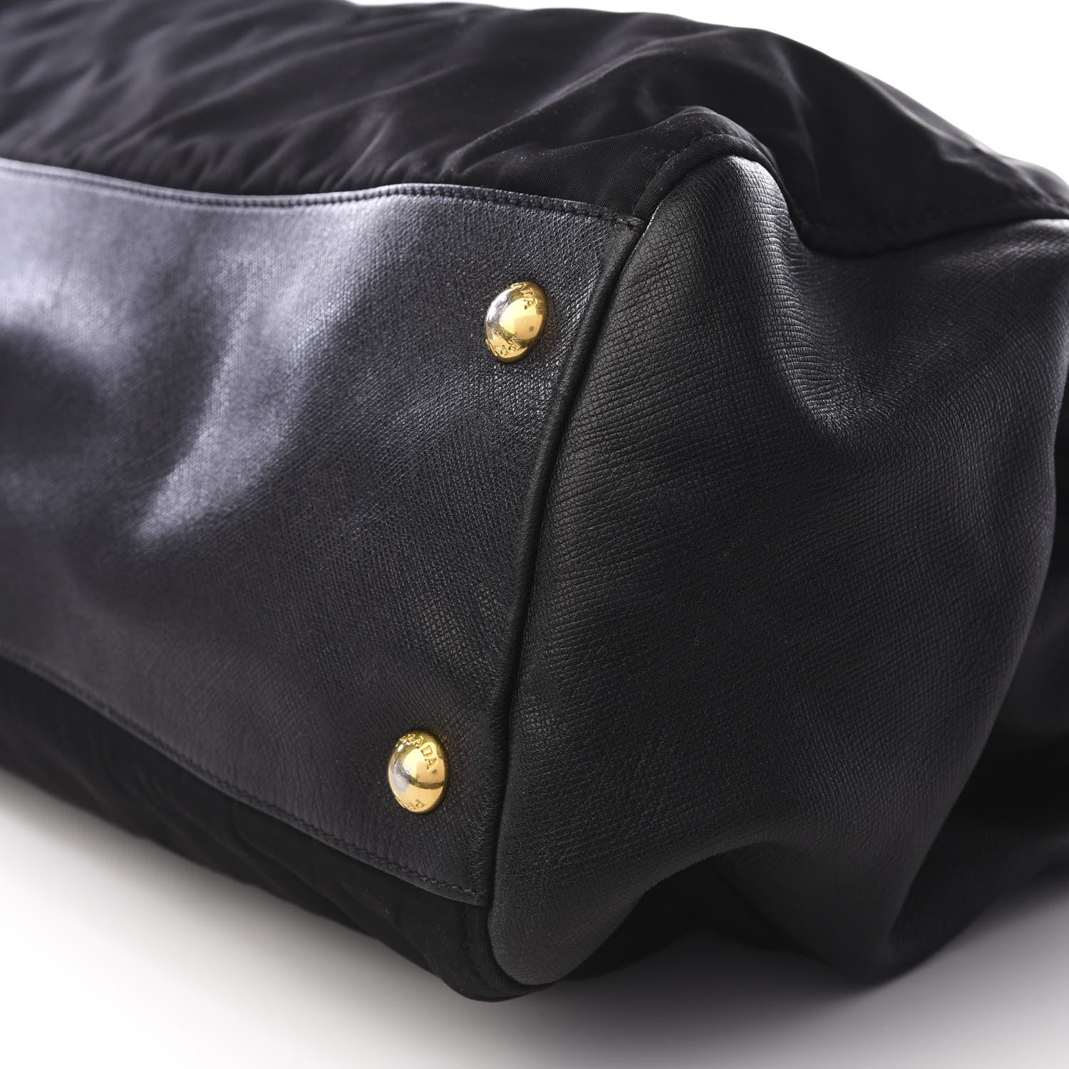 Prada Tessuto Nylon Saffiano Tote Black 6 of 8
