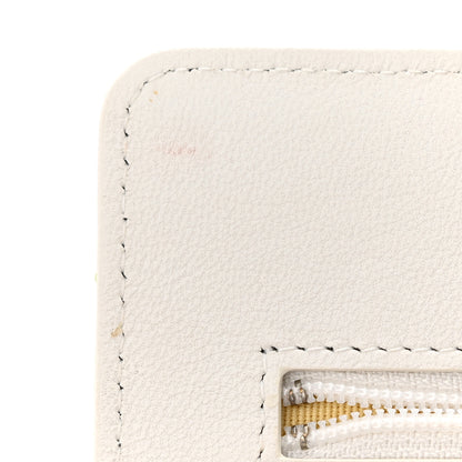 Chanel Printed Goatskin Quilted Chanel 19 Wallet On Chain WOC White Multicolor 12 of 15