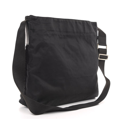 Prada Nylon Flat Messenger Bag Black 3 of 9
